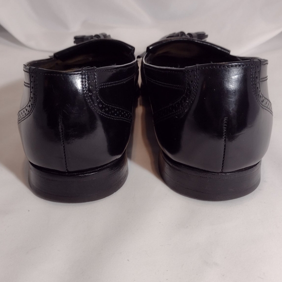 Bostonians men's black shiny dress shoes sz.12 - Picture 3 of 5